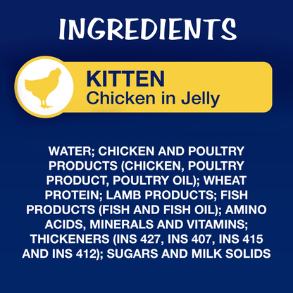 Purina Felix Mackerel with Jelly Adult and Chicken with Jelly Kitten Cat Wet Food Combo