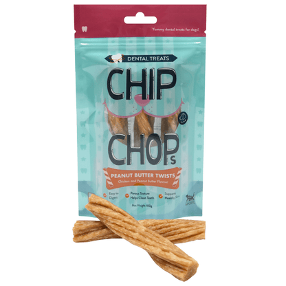 Chip Chops Peanut Butter Twists and Chicken Flavored Dog Treats