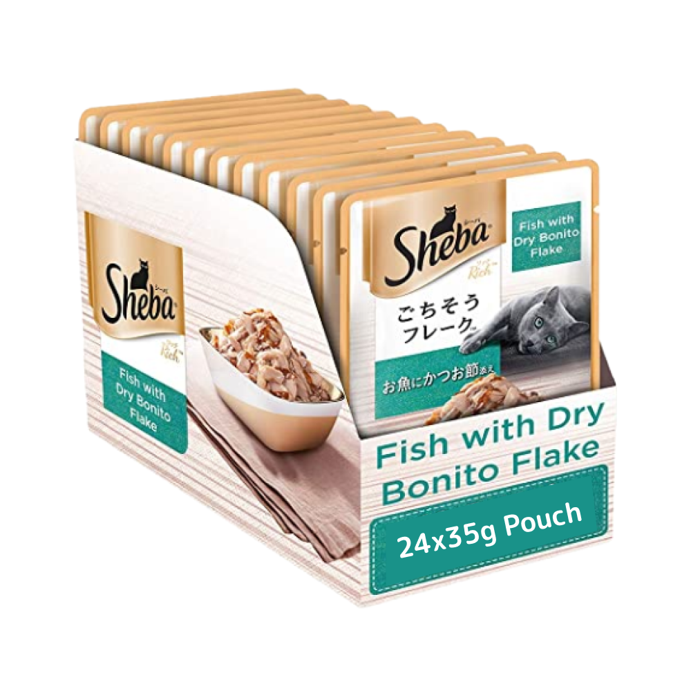 Sheba Fish with Dry Bonito Flake Premium Cat Wet Food