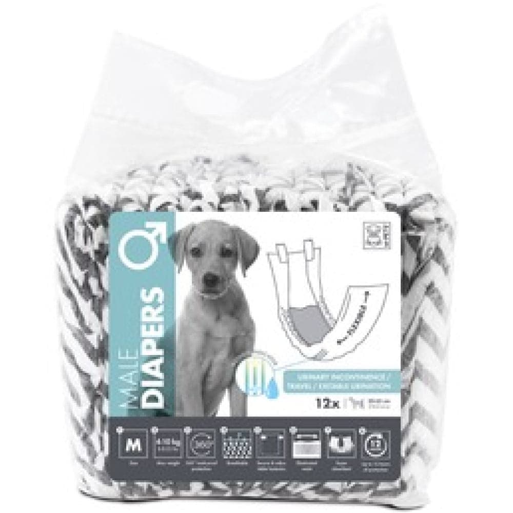 M Pets Diapers for Male Dogs 12 pcs