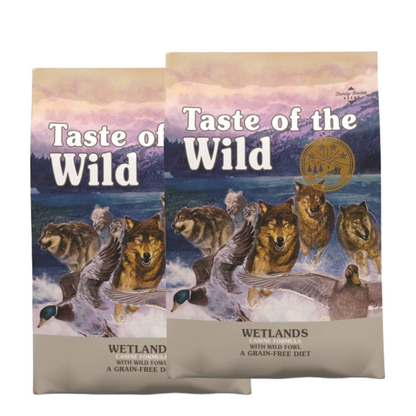 Taste of the Wild Wetlands Canine Recipe with Roasted Fowl Adult Dog Dry Food  Grain Free Formula