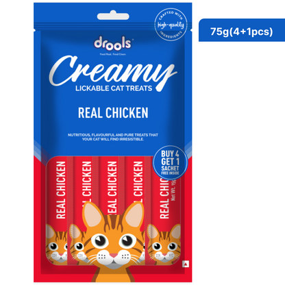 Drools Tuna  Bunito Crab  Chicken and Real Chicken Creamy Cat Treats Combo