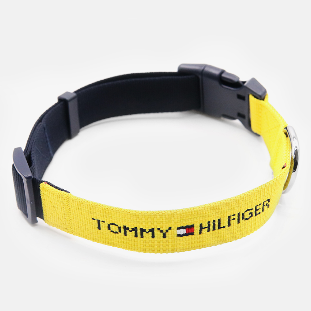 Tommy Hilfiger Webbing Collar for Dogs Yellow