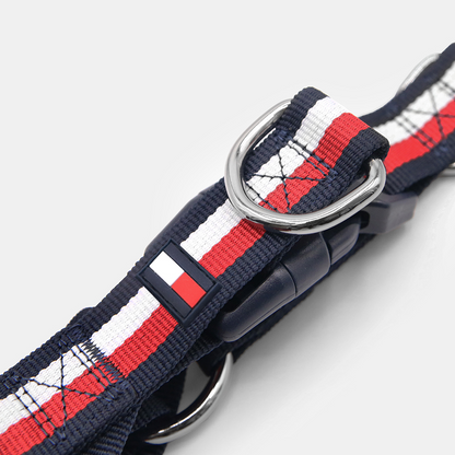 Tommy Hilfiger Blocked Harness for Dogs RedWhite