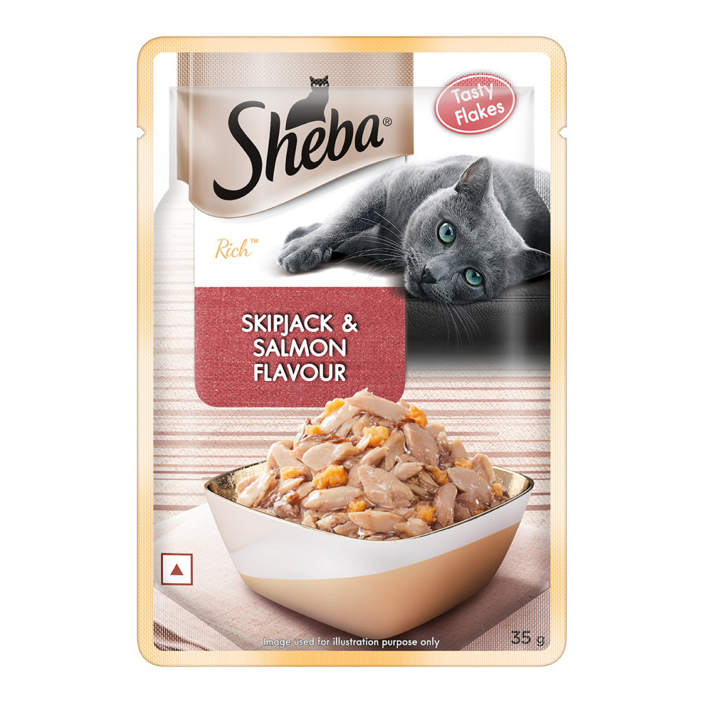 Sheba Skipjack  Salmon Fish Mix Cat Wet Food