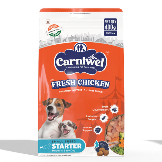 Carniwel Fresh Chicken Kibble Starter For Small Breed Mother  Baby Dog Dry Food