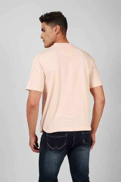 Drop Shoulder Crew Neck Tee High Rib Collar - Made in BCI Cotton