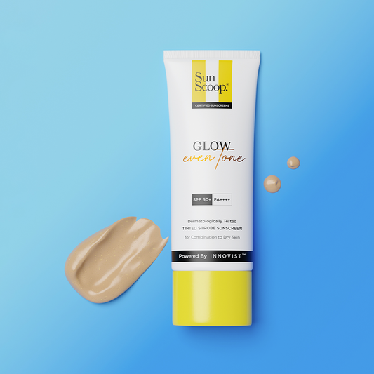 Tinted Sunscreen for Glowing  Even Tone Skin  SPF 50 PA 45g