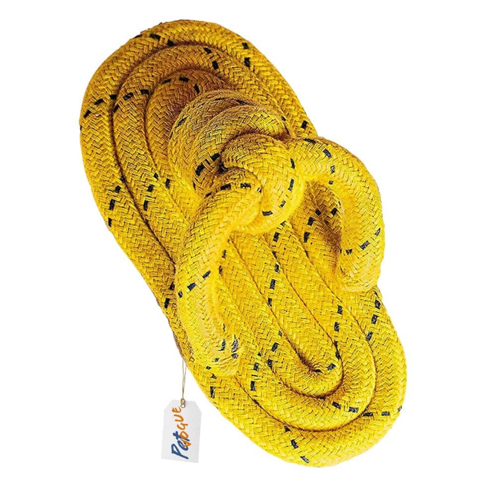 Pet Vogue Sandal Shaped Rope Toy for Dogs  For Medium Chewers Yellow