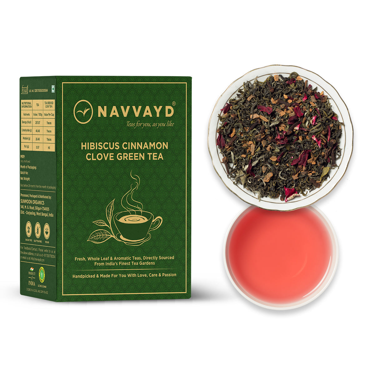 Hibiscus Cinnamon Clove Green Tea