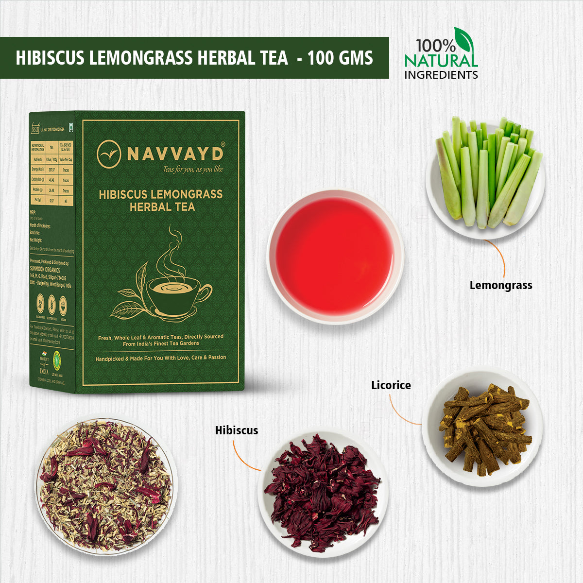 Hibiscus Lemongrass Herbal Tea