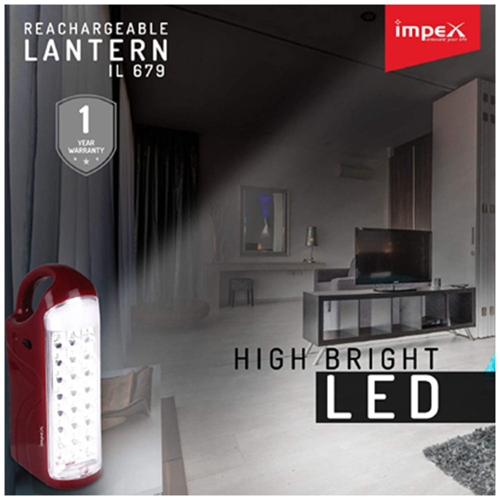 IMPEX IL 679 RECHARGEABLE LANTERN EMERGENCY LIGHT