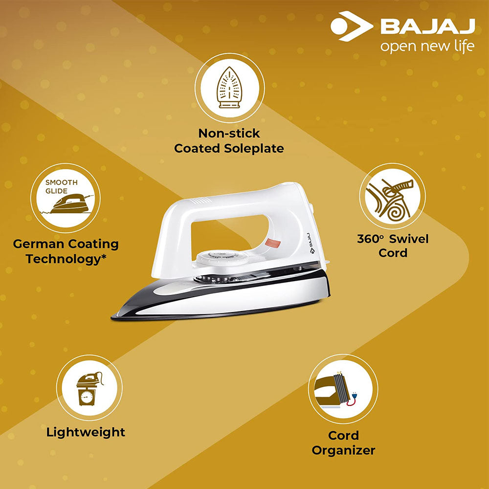 BAJAJ POPULAR PLUS LIGHT WEIGHT IRON 750 W