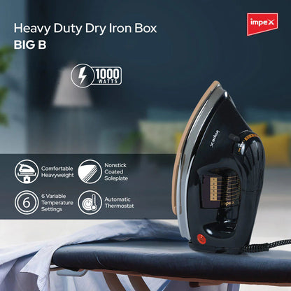 Impex Big B Heavy Weight 1000W Iron Box