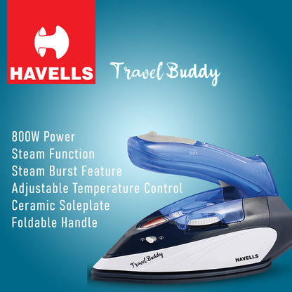 Havells Travel Buddy 800-Watt Steam Iron