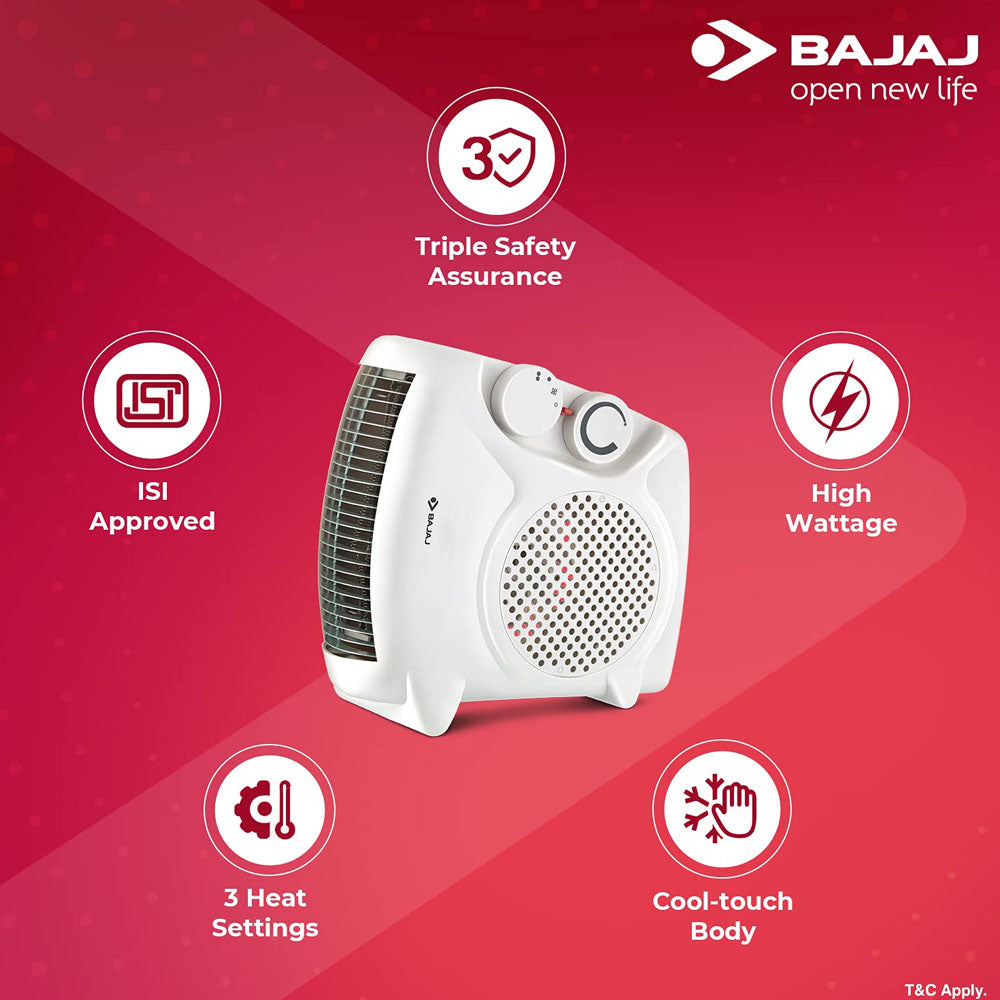 BAJAJ MAJESTY RX10 HEAT CONVECTOR ROOM HEATER 2000W