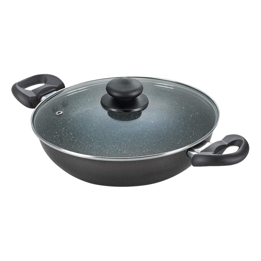 Prestige Omega Dlx Granite Kadai 240 mm with Lid 36310