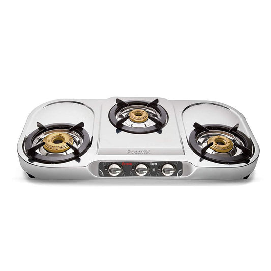 Preethi SSGS005 Topaz 3 Burner Stainless Steel Gas Stove