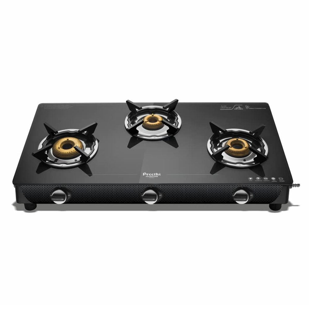 Preethi Valentino Carbon 3 Burner Gas Stove - GTS 121