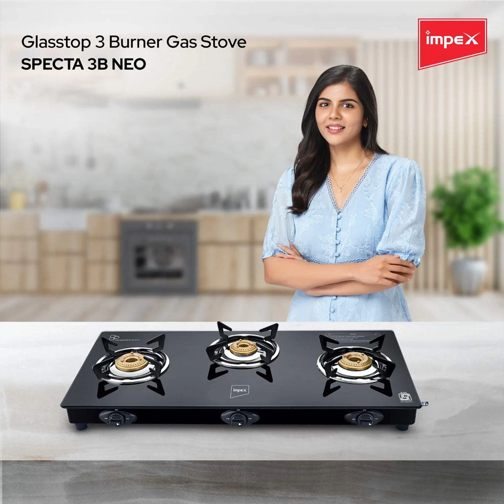 Impex Specta 3B Neo Glasstop Gas Stove