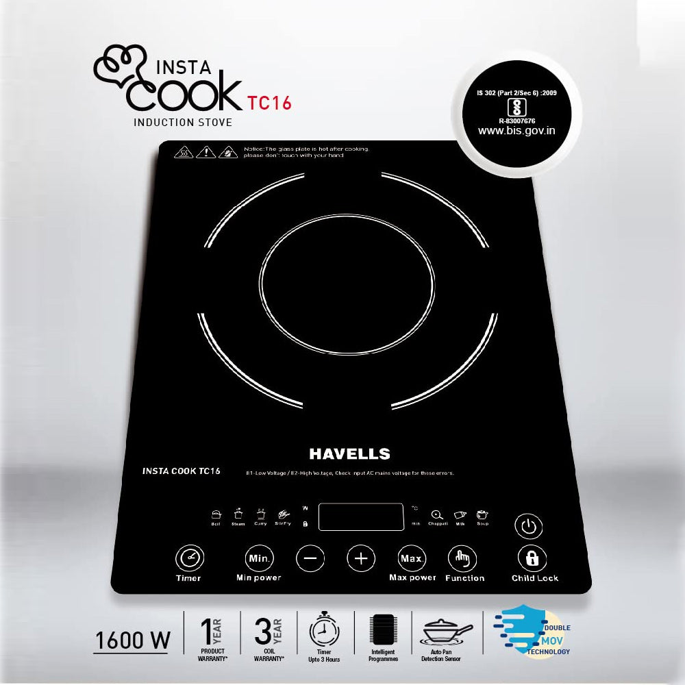 Havells Insta Cook TC16 1600W Induction Cooktop