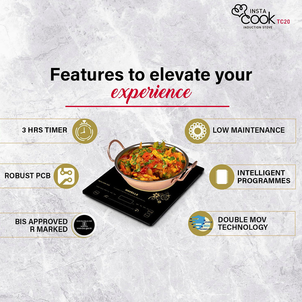 Havells Insta Cook TC20 2000W Induction Cooktop