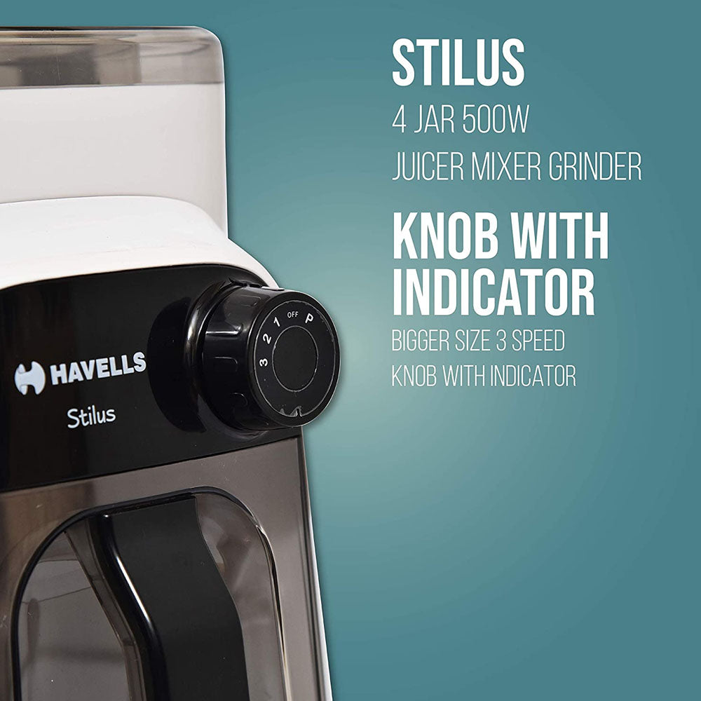 HAVELLS STILUS 4 JAR 500W JUICER MIXER GRINDER