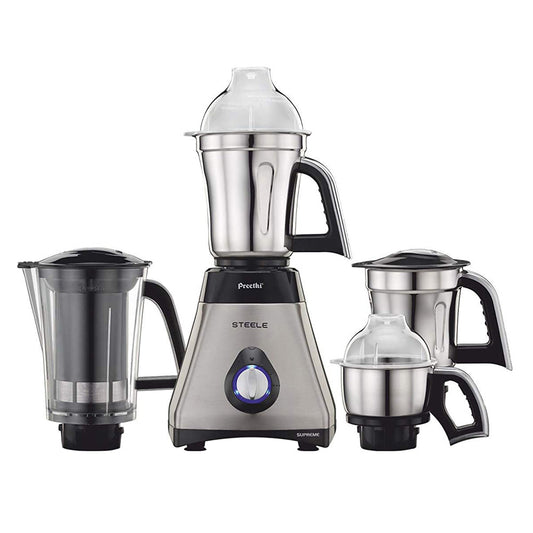 Preethi Steele Supreme MG 208 750W 4 Jars Mixer Grinder