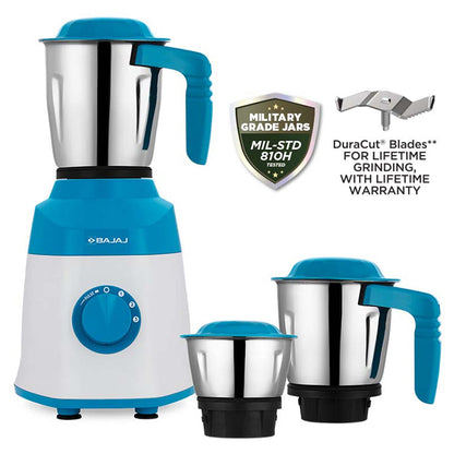 Bajaj Military Series Finito 600W 3Jar Mixer Grinder