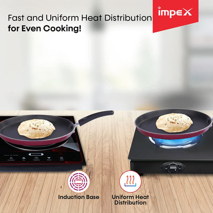 IMPEX ITP 2620 INDUCTION BASE NONSTICK TAWA PAN 26 CM