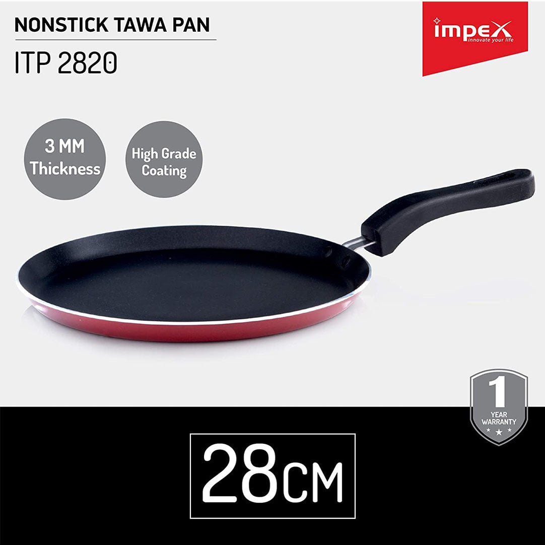 IMPEX ITP 2820 INDUCTION BASE NONSTICK TAWA PAN 28 CM