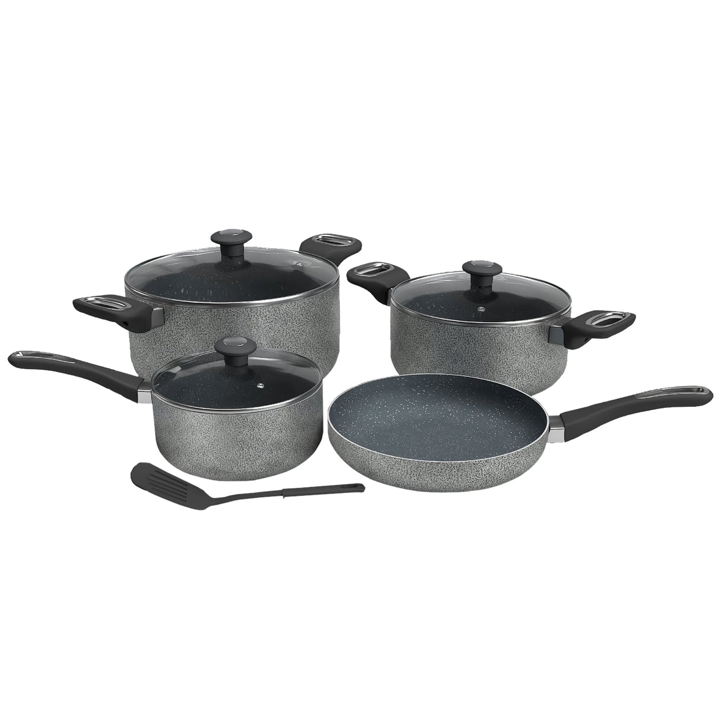 IMPEX NONSTICK GRANITE COOKWARE 8 PCS SET RHUK8