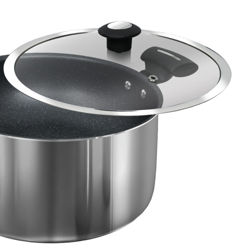 Impex SS Non-stick Sauce Pan 24 cm Shine SSP 24