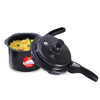 Wonderchef 3L Taurus Hard Anodized Outer Lid Pressure cooker 63154822