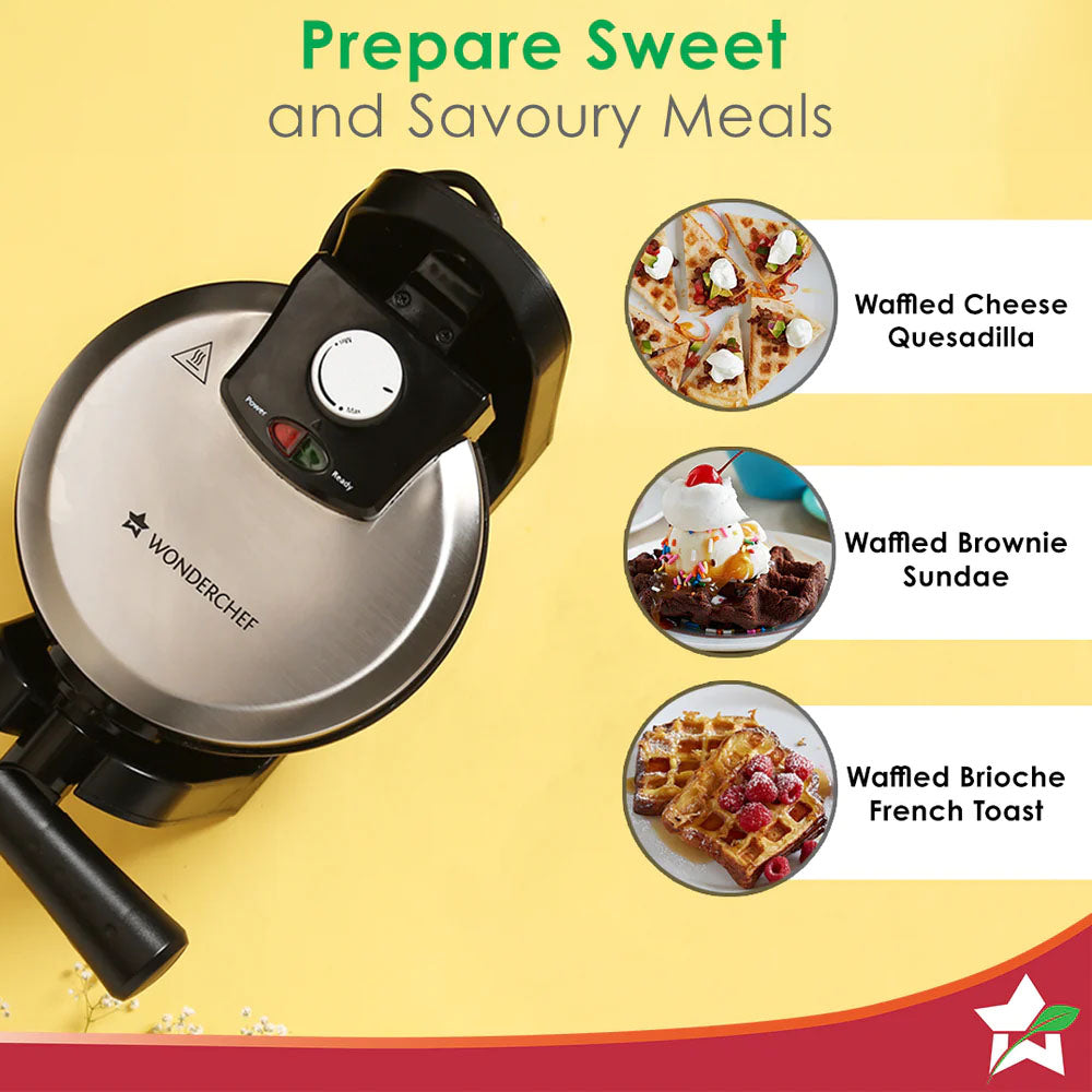 Wonderchef 1000W Belgian Waffle Maker 63152266