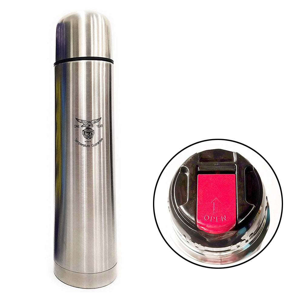 Eagle 1000 ml Eco Flip Lid Stainless Steel Vacuum Flask