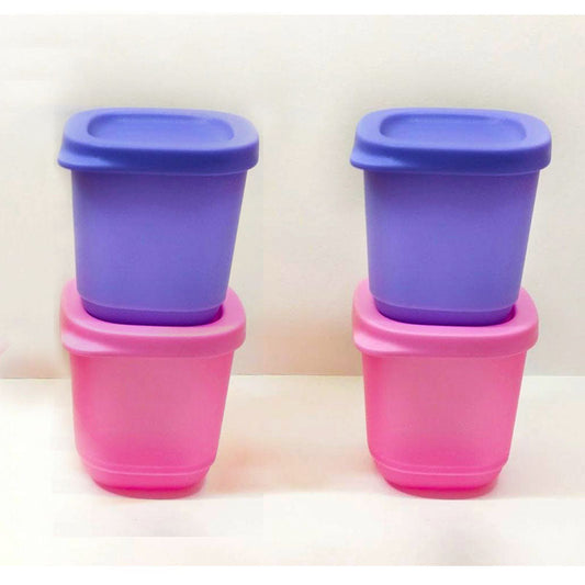 Tupperware Cubix Mini Square 110 Ml 4 Pcs Set