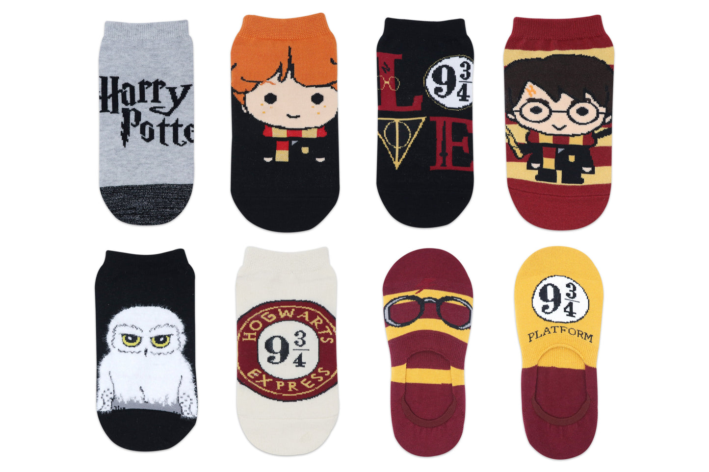 Balenzia x Harry Potter Gift Box for Women - Lowcut SocksPack of 8 Pairs1U