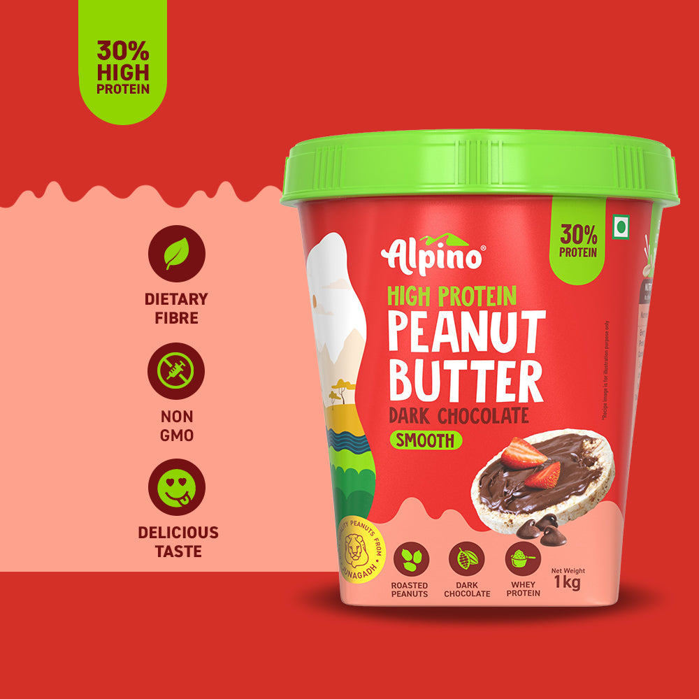 Peanut Butter Combo - High Protein Dark Chocolate Smooth 1kg  Natural Crunch 400g - Value Pack