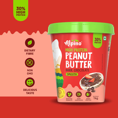 Peanut Butter Combo - High Protein Dark Chocolate Smooth 1kg  Natural Crunch 400g - Value Pack