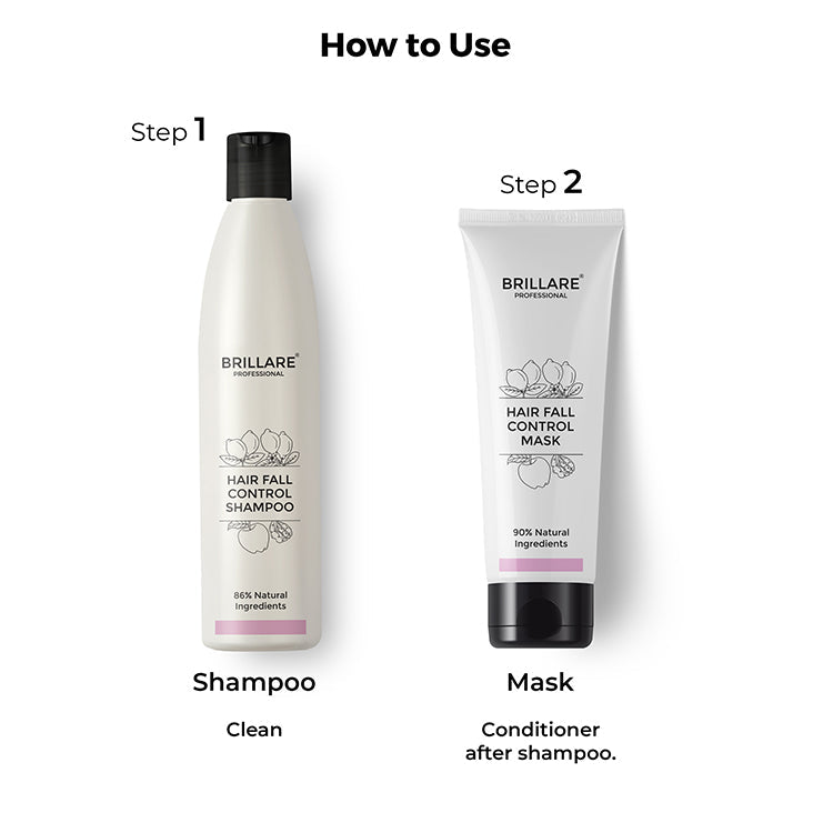 Hair Fall Control Shampoo  Conditioner with Hair Wrap Towel Combo