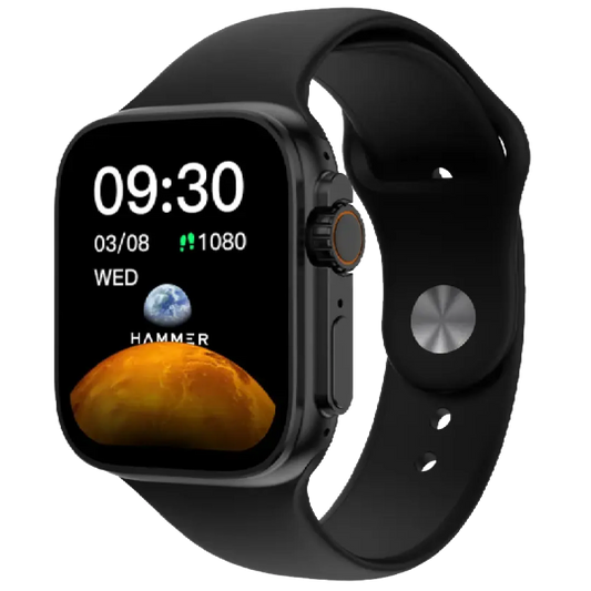 Hammer Pulse X  Bluetooth Calling Smartwatch With Largest 1.83 Display Black