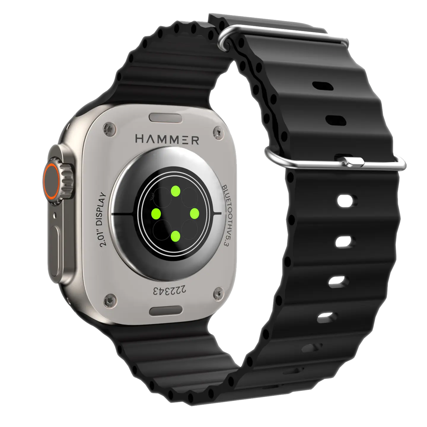 Hammer Ultra Classic with 2.01  Largest Display Bluetooth Calling Smartwatch