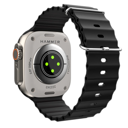 Hammer Ultra Classic with 2.01  Largest Display Bluetooth Calling Smartwatch