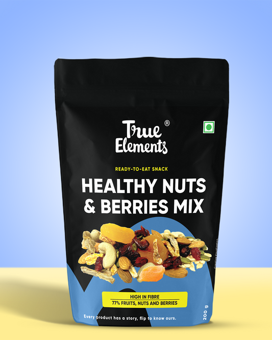 Healthy Nuts And Berries Mix 200gm Contains 18.4g Protein