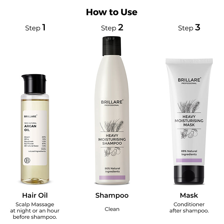 Heavy Moisturising Shampoo Conditioner  Argan Oil Combo