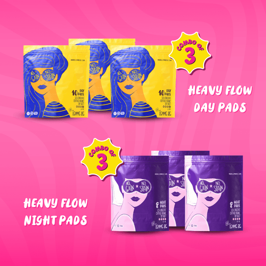 Combo of 30 Day and 24 Night Heavy Flow Sanitary Pads