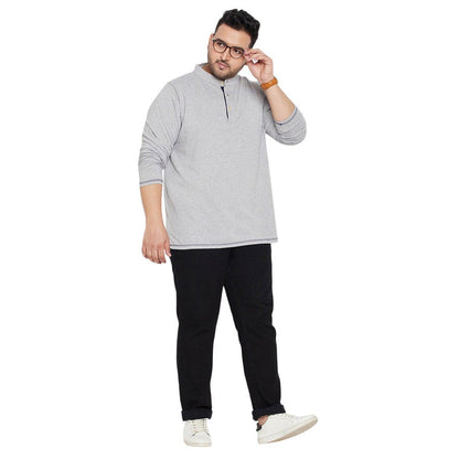 Men Plus Size Hemsworth Solid Henley Tshirt