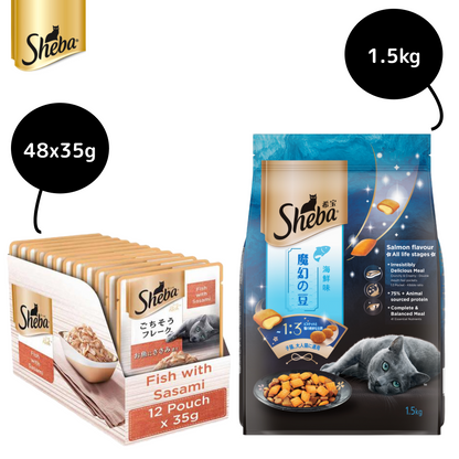 Sheba Fish with Sasami Premium Cat Wet Food