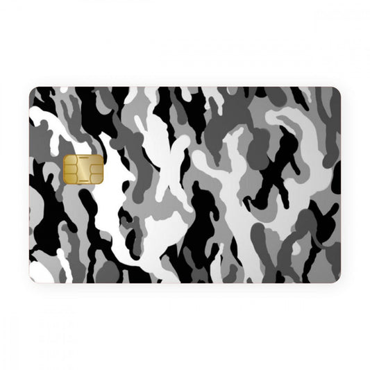 Grey Camo Card